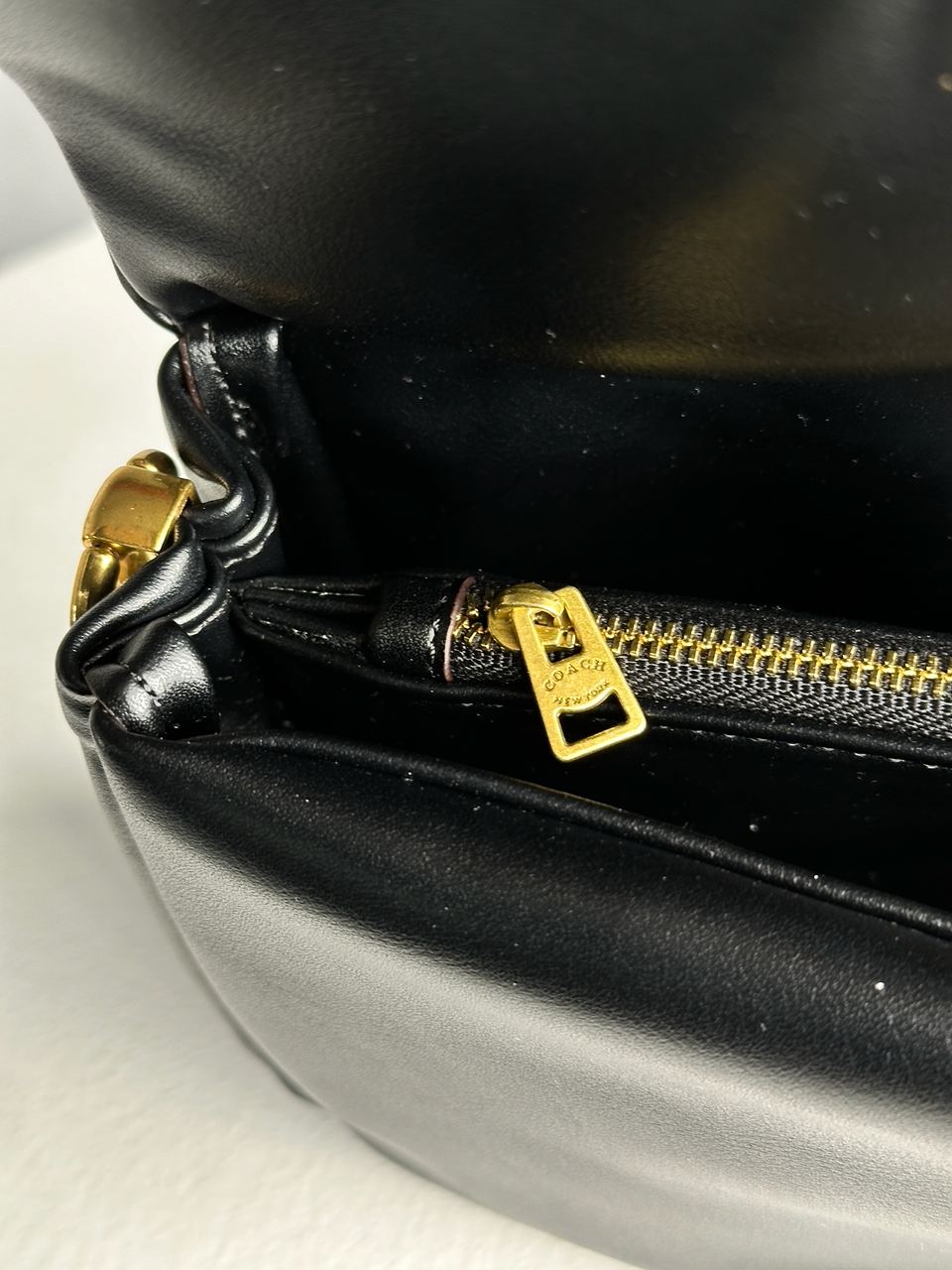 Coach Pillow Tabby 26 Leather Shoulder Bag Black - 19