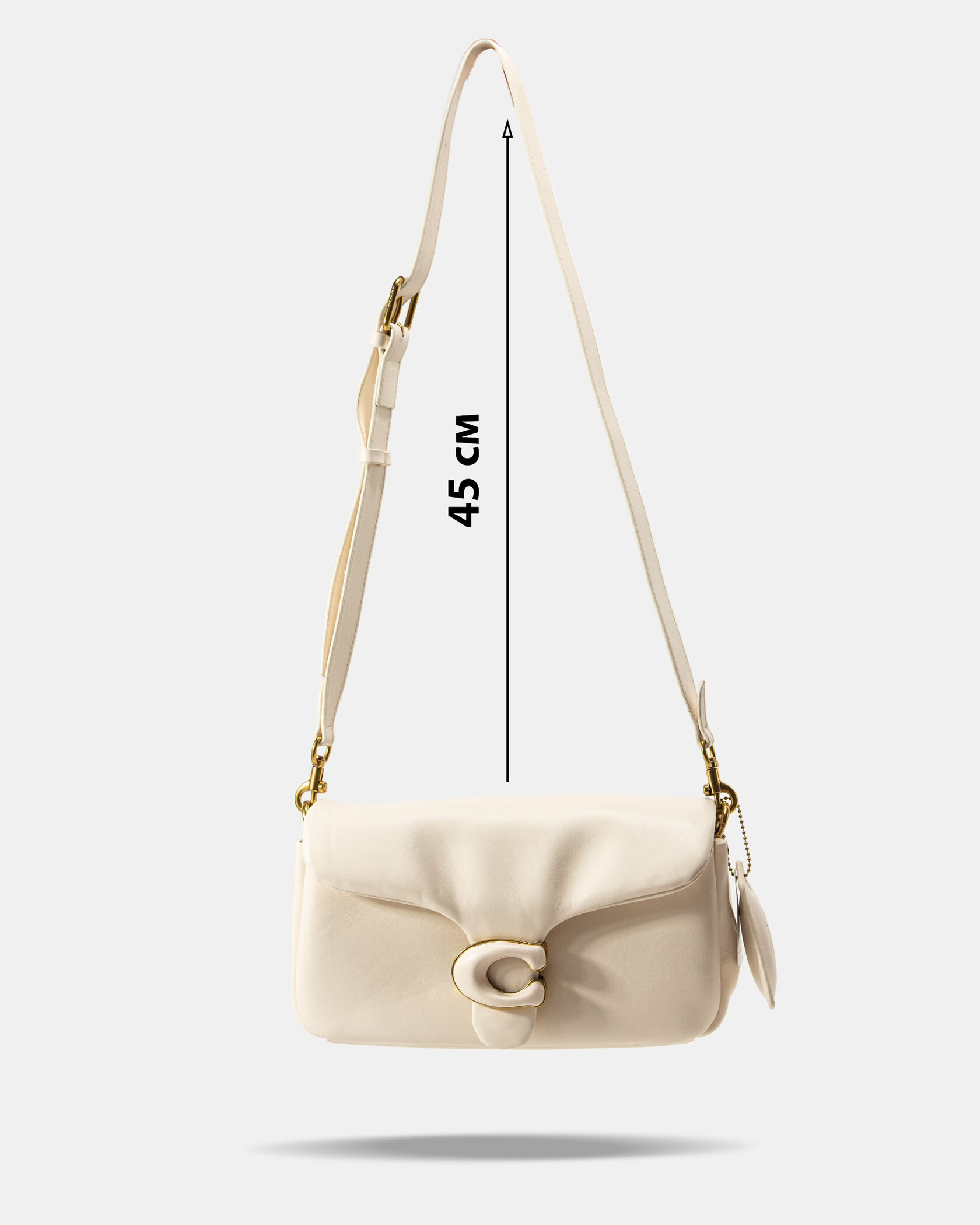 Coach Pillow Tabby 26 Leather Shoulder Bag Cream - 4