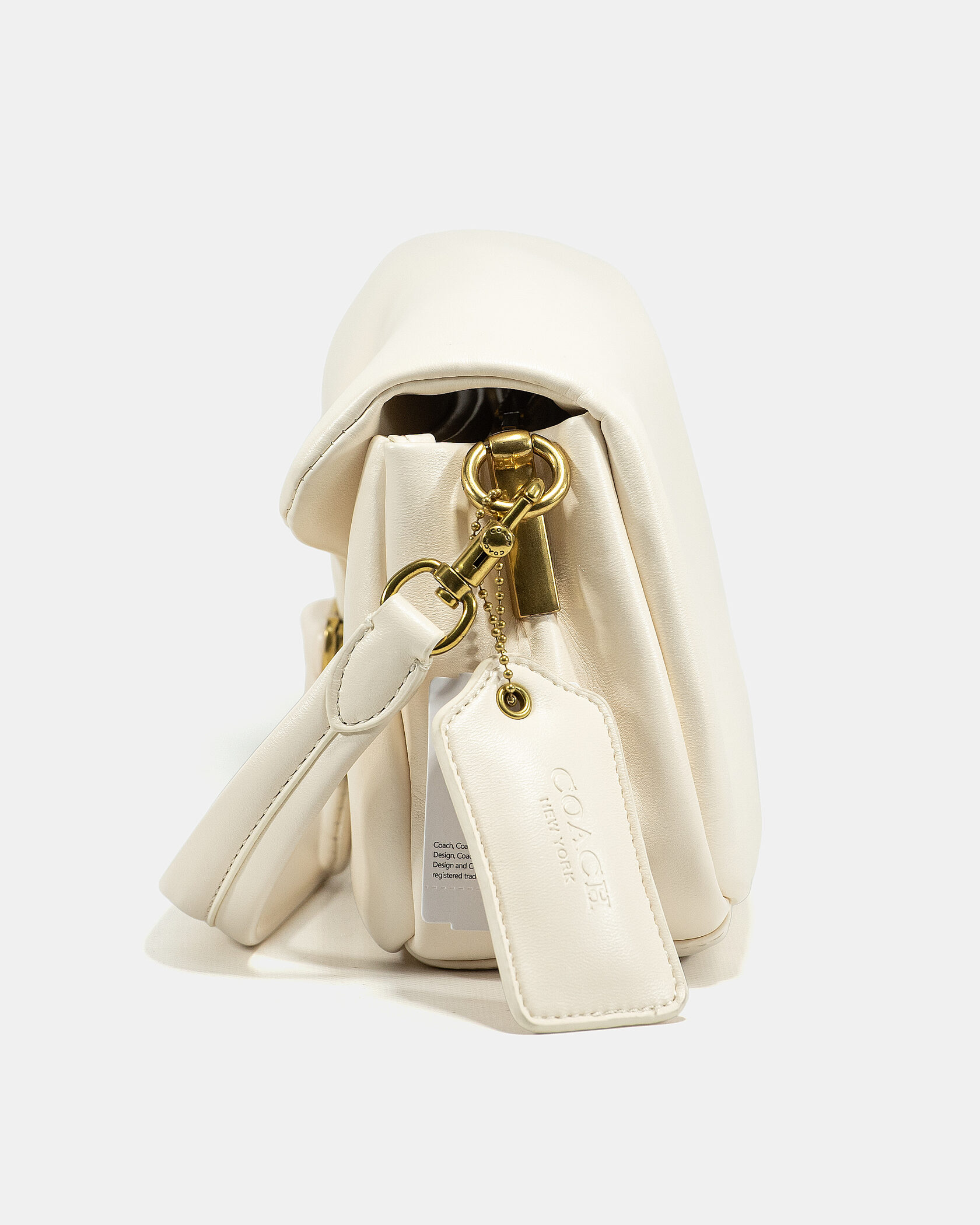 Coach Pillow Tabby 26 Leather Shoulder Bag Cream - 5