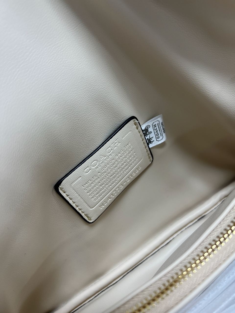 Coach Pillow Tabby 26 Leather Shoulder Bag Cream - 25