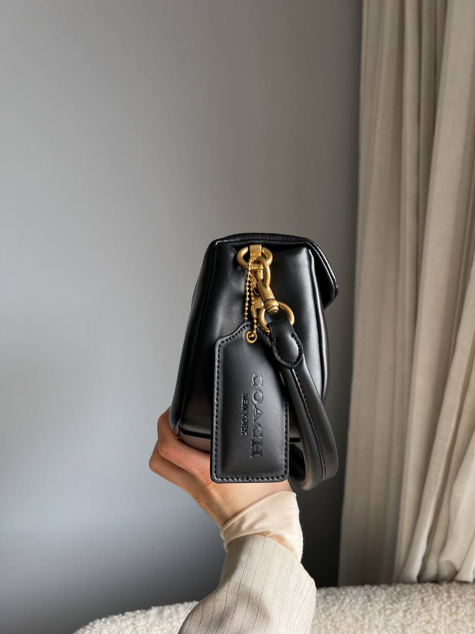 Coach Pillow Tabby Shoulder Bag Black - 14