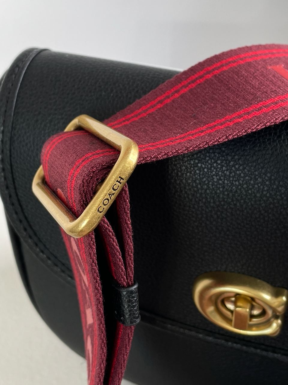 Coach Polished Pebble Willow Saddle Bag Black - 27