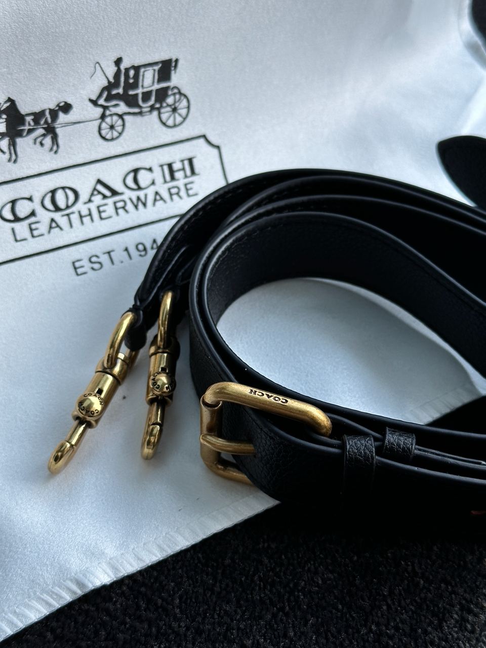 Coach Polished Pebble Willow Saddle Bag Black - 29