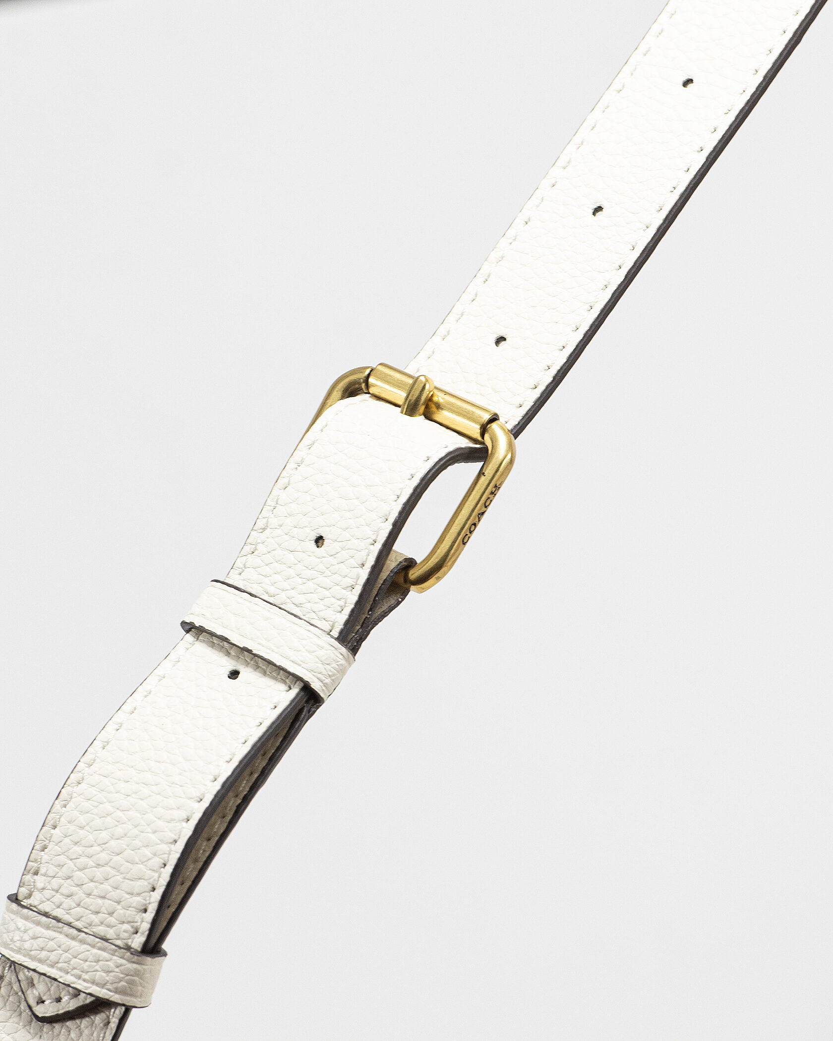 Coach Polished Pebble Willow Saddle Bag White - 12