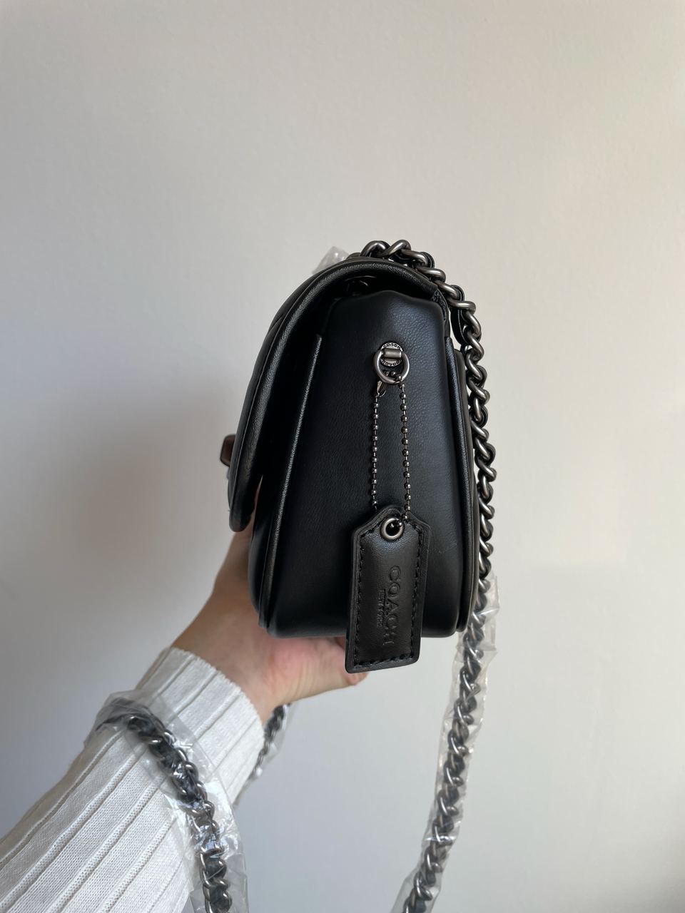 Coach Quilted Pillow Madison Shoulder Bag Black - 15