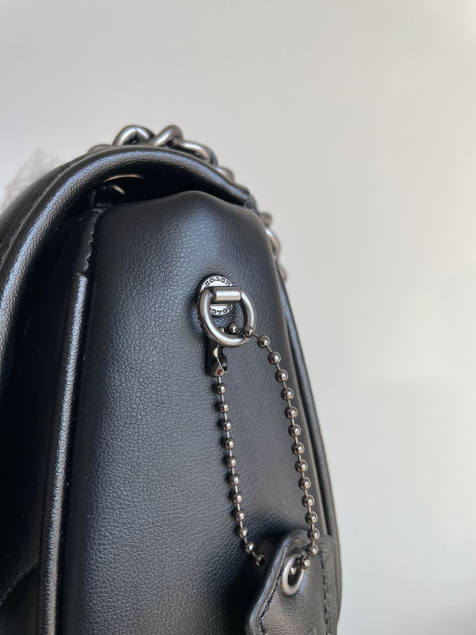 Coach Quilted Pillow Madison Shoulder Bag Black - 17