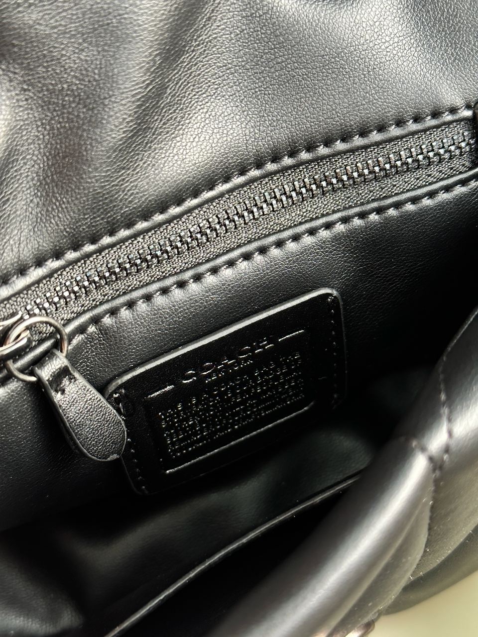 Coach Quilted Pillow Madison Shoulder Bag Black - 27