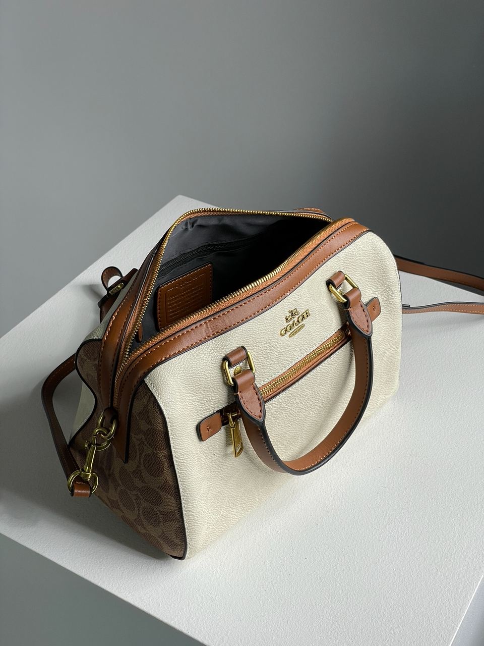 Coach Rowan Satchel In Signature Canvas - 22