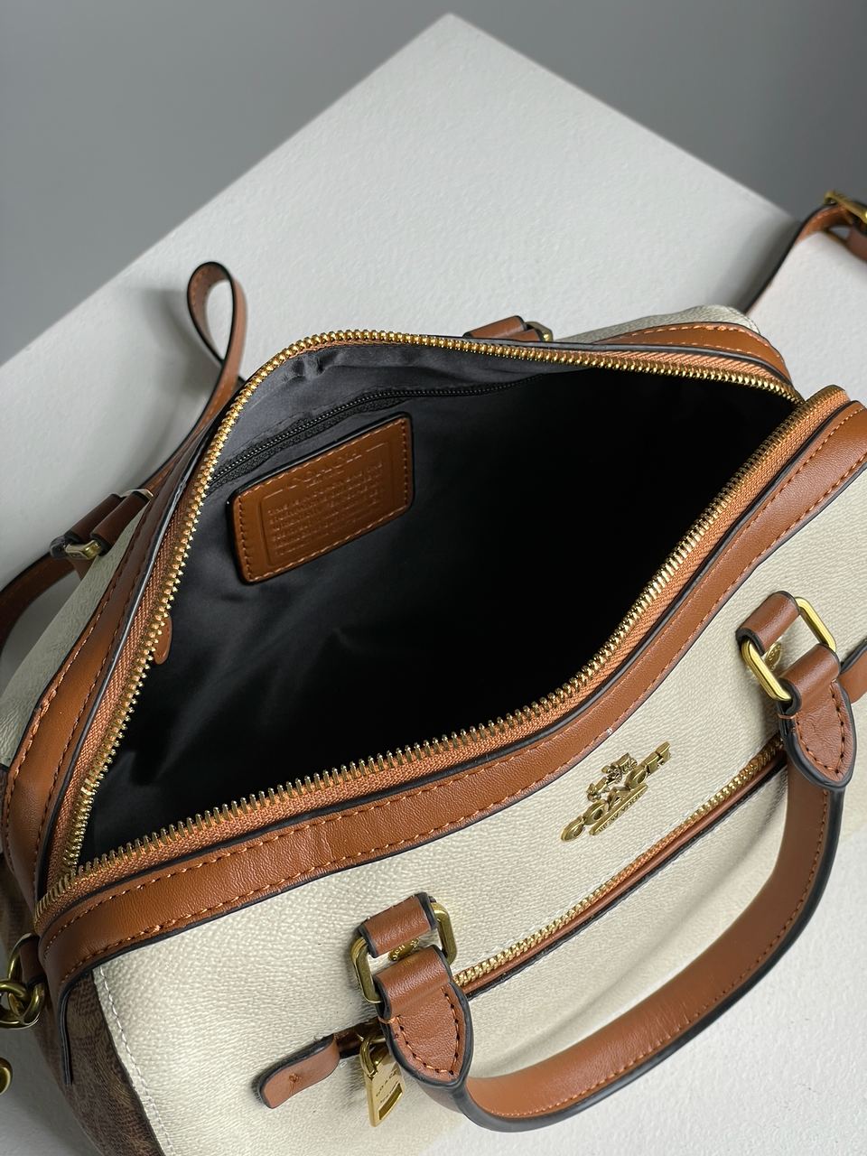 Coach Rowan Satchel In Signature Canvas - 24