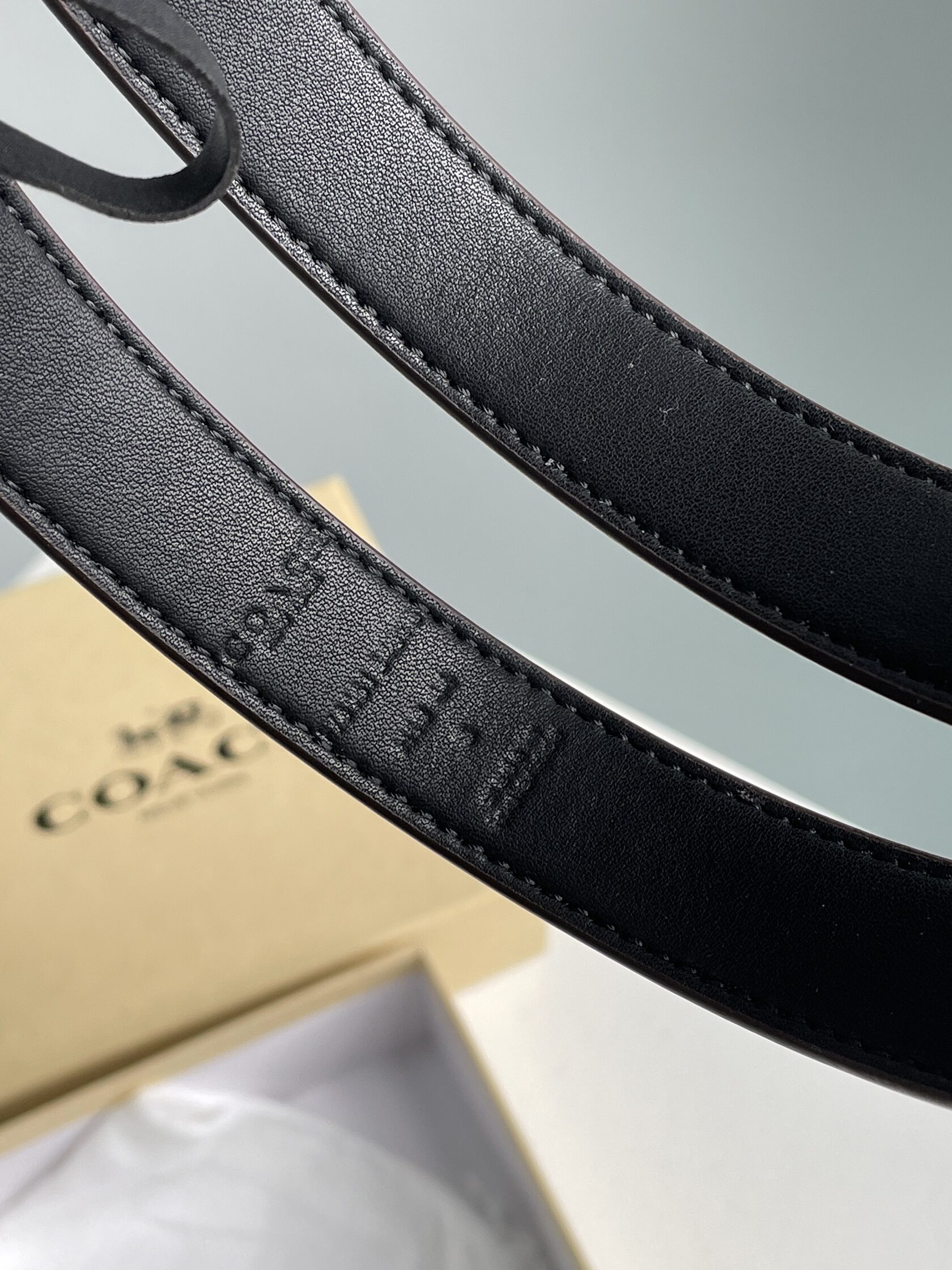 Coach Sculpted C Buckle Belt Brown - 8