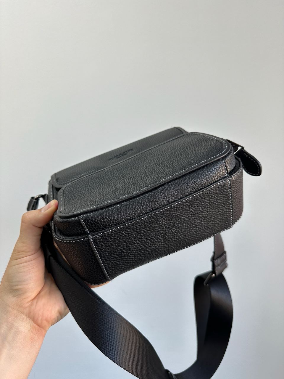 Coach Sullivan Flap Crossbody In Signature Canvas Total Black - 11