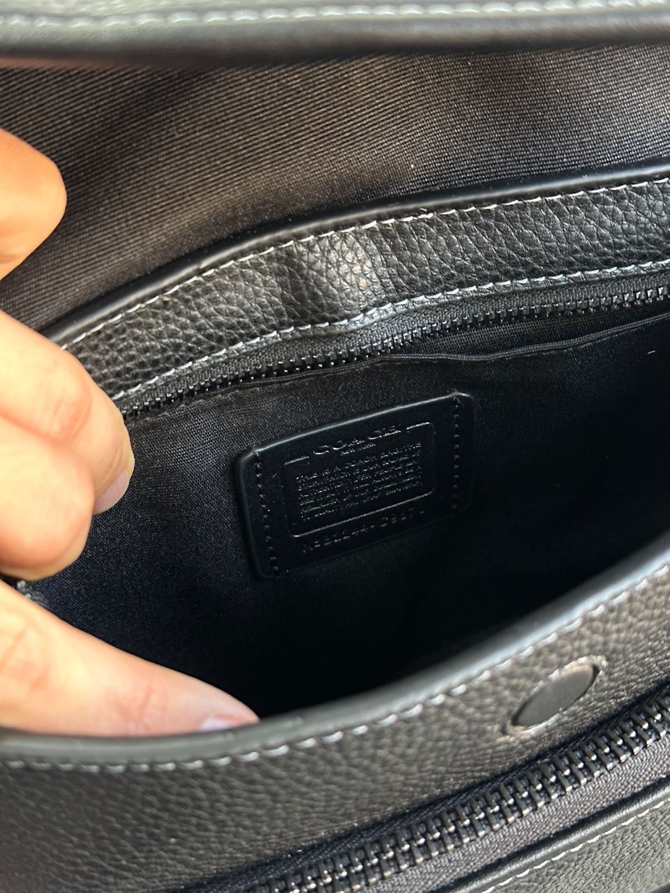 Coach Sullivan Flap Crossbody In Signature Canvas Total Black - 16