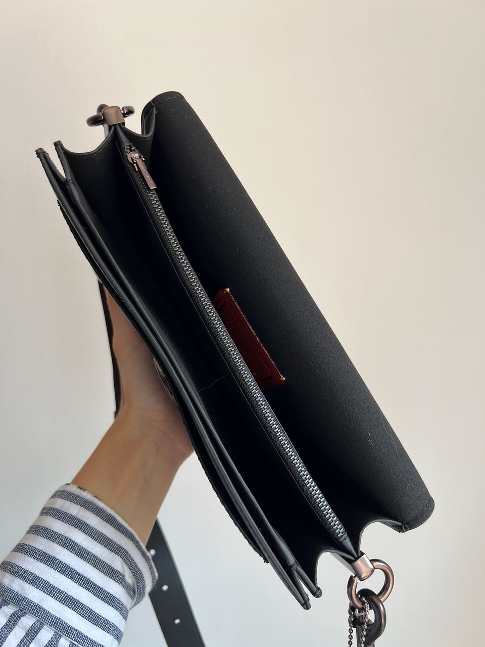 Coach Tabby Black/Grey Shoulder Bag 26 In Signature Canvas - 10