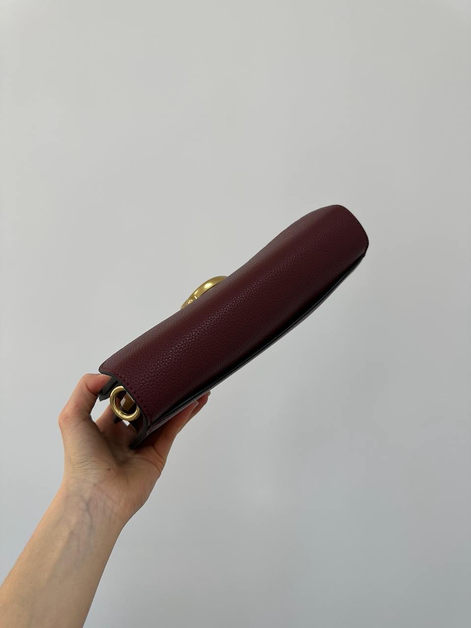 Coach Tabby Burgundy/Gold Shoulder Bag 26 In Signature Canvas - 6