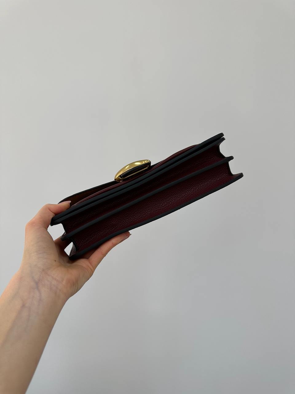 Coach Tabby Burgundy/Gold Shoulder Bag 26 In Signature Canvas - 7