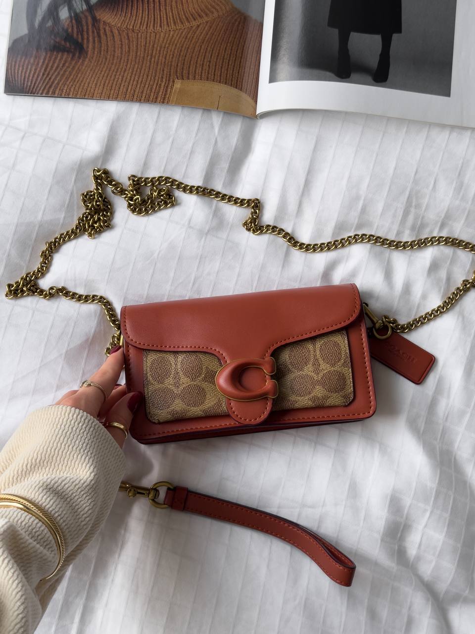 Coach Tabby Crossbody Wristlet In Signature Canvas - 12