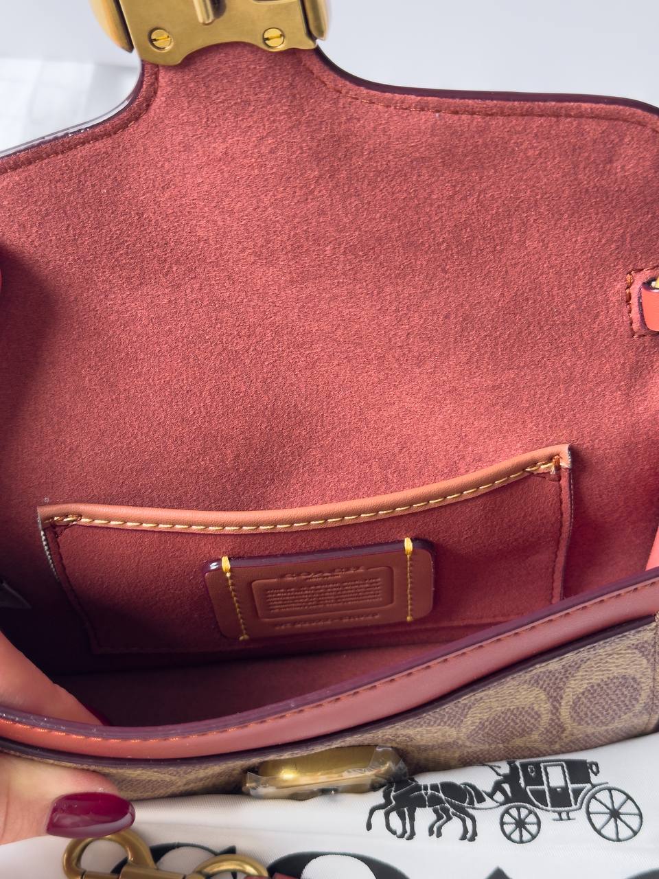 Coach Tabby Crossbody Wristlet In Signature Canvas - 21