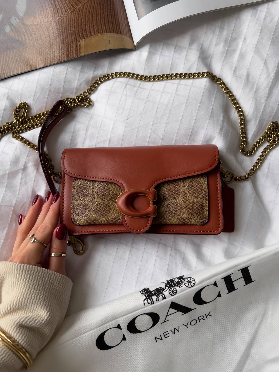 Coach Tabby Crossbody Wristlet In Signature Canvas - 6