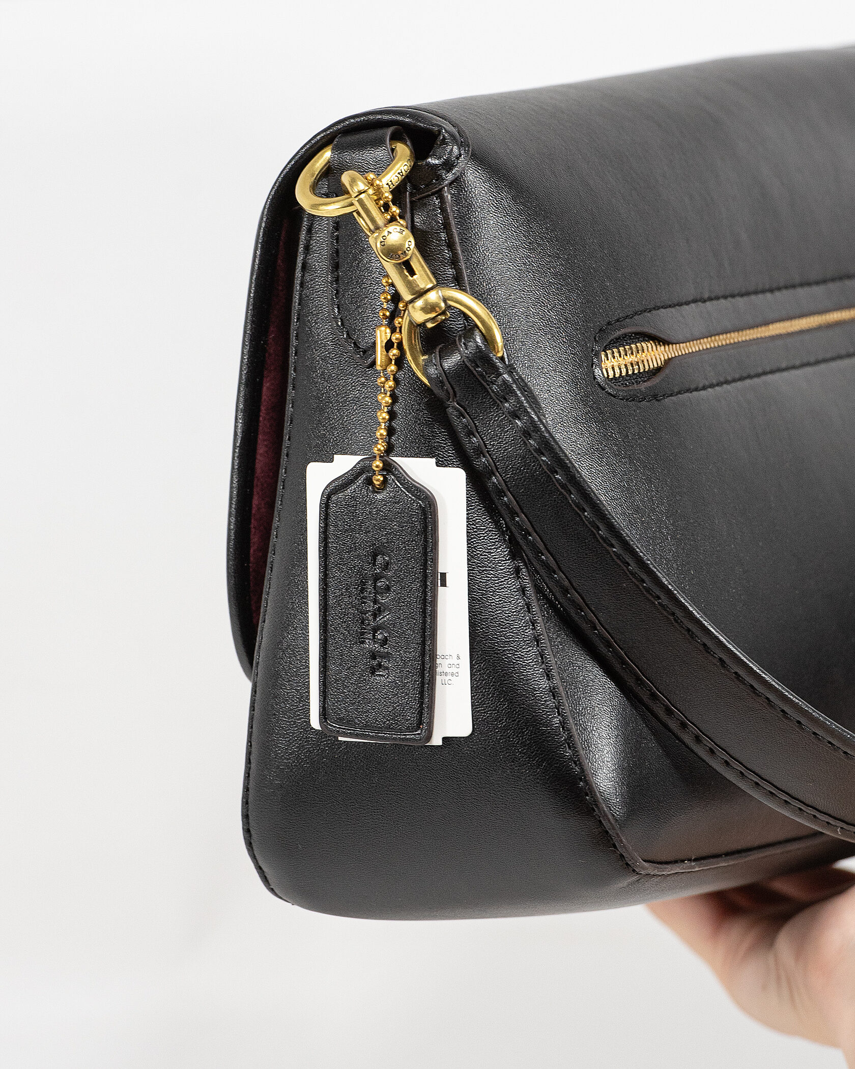 Coach Tabby Medium Shoulder Bag in Black Leather - 8