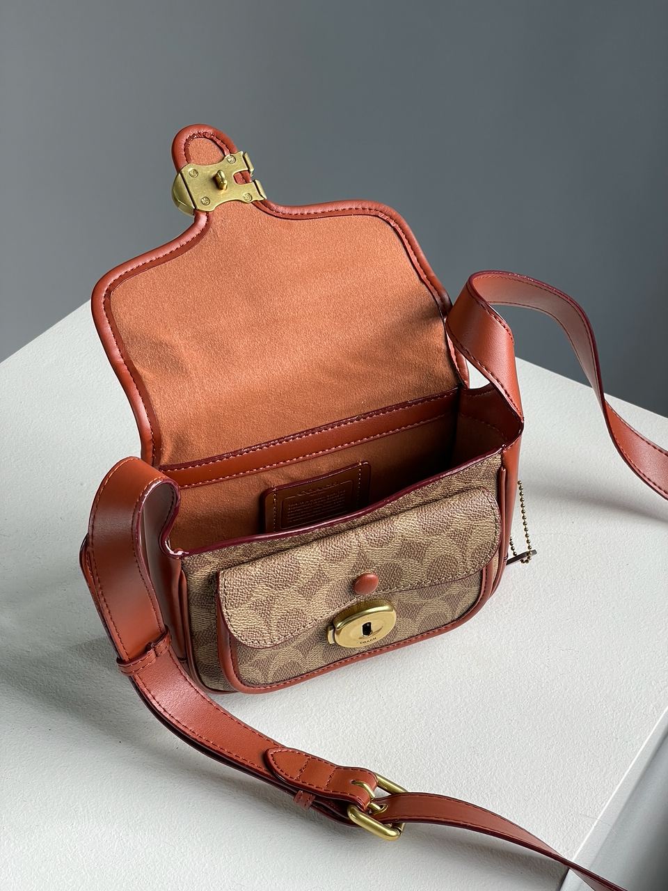 Coach Tabby Messenger In Signature Canvas - 22