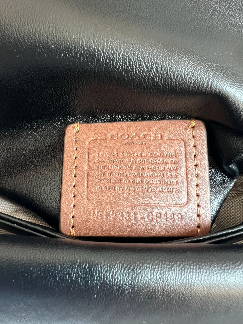 Coach Tabby Shoulder Bag 20 With Quilting Black/Gold - 10