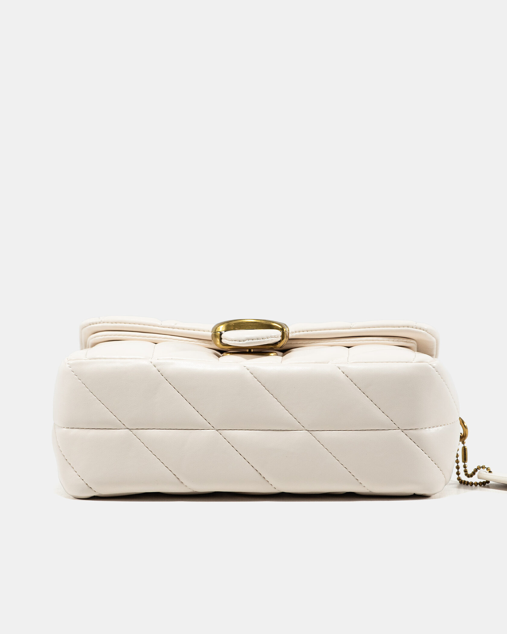 Coach Tabby Shoulder Bag 20 With Quilting Cream/Gold - 11