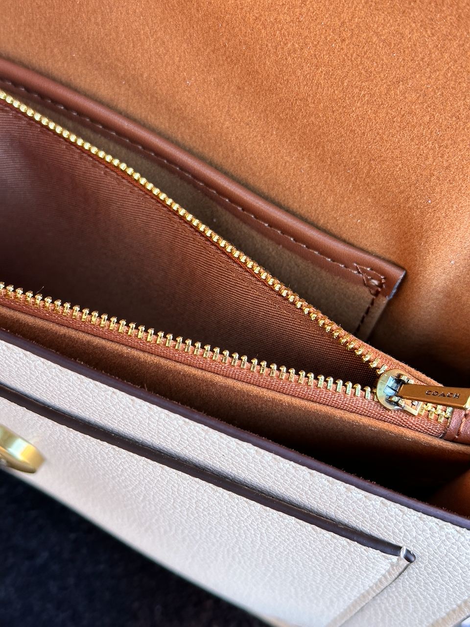 Coach Tabby Shoulder Bag 26 Brass/Chalk - 23