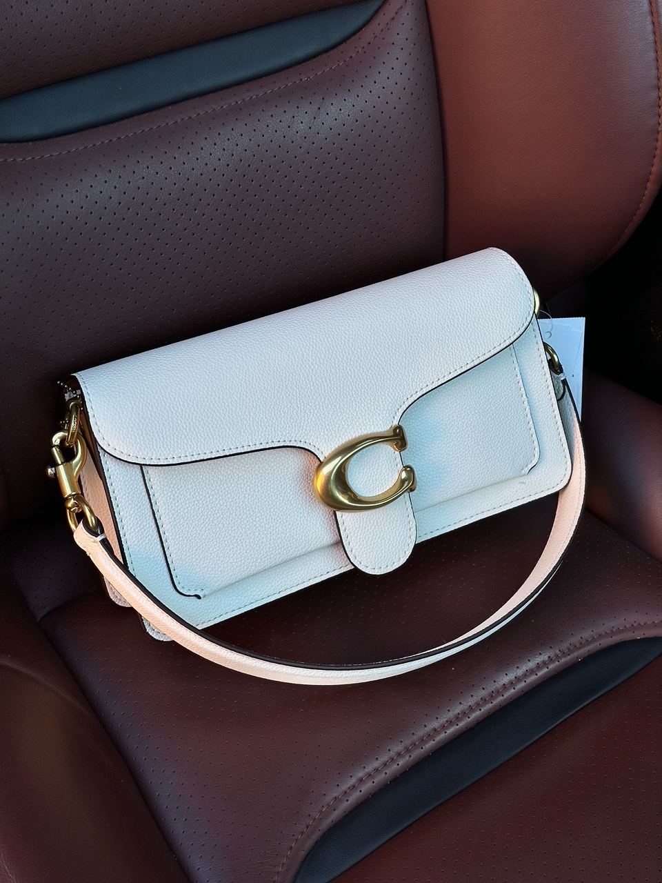 Coach Tabby Shoulder Bag 26 Brass/Chalk - 4