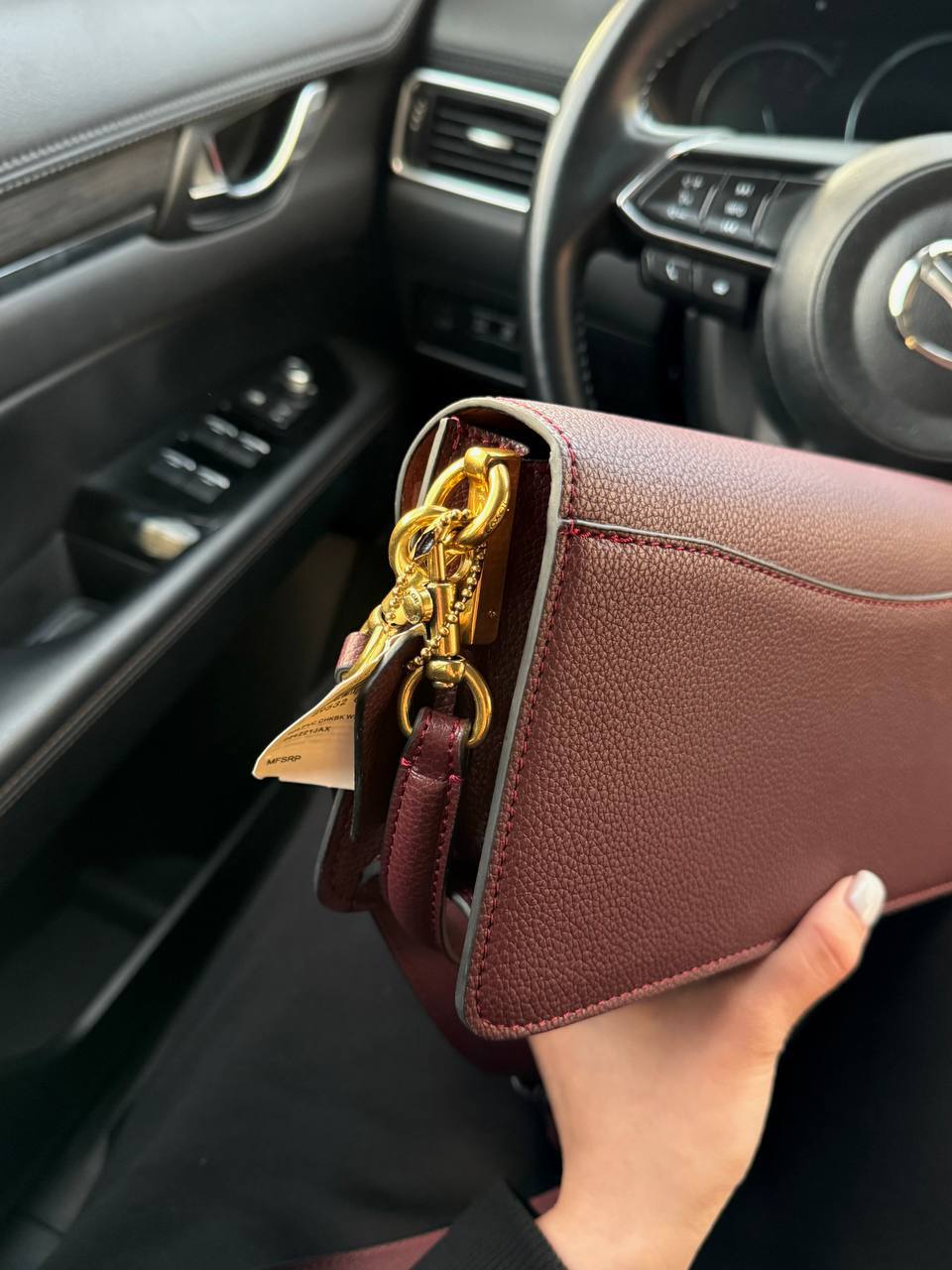 Coach Tabby Shoulder Bag 26 Burgundy - 6