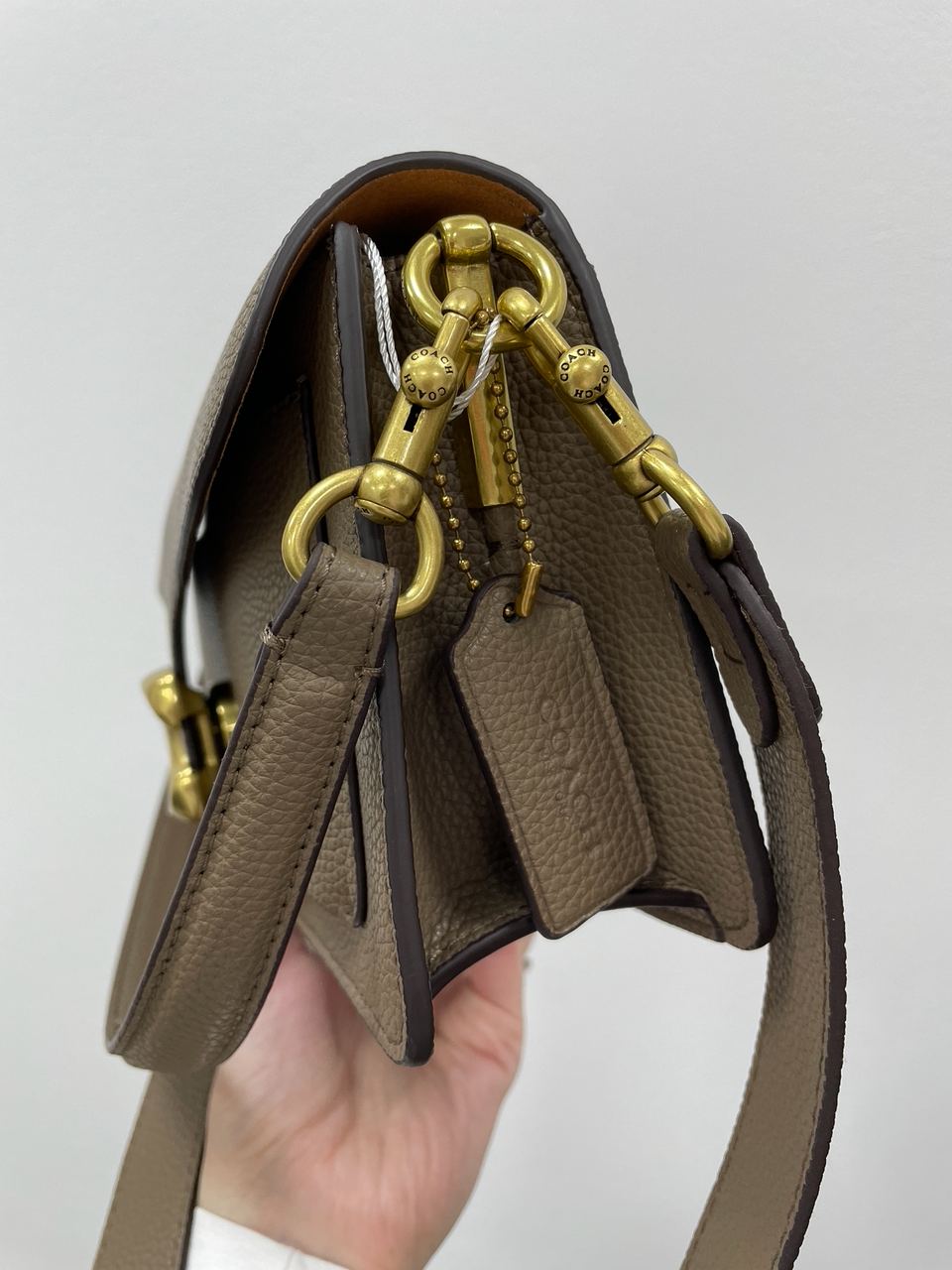 Coach Tabby Shoulder Bag 26 Dark Stone - 11