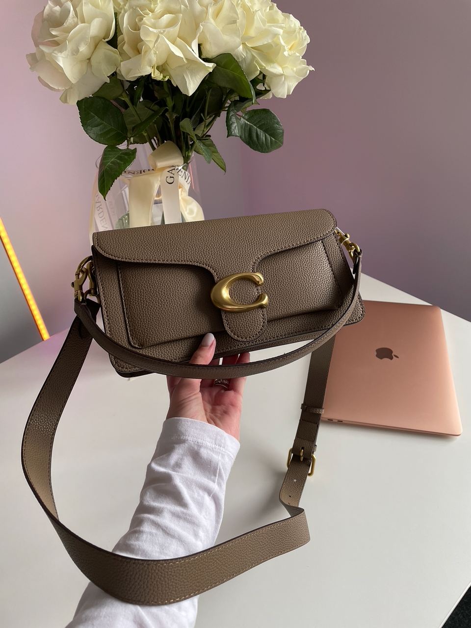 Coach Tabby Shoulder Bag 26 Dark Stone - 6