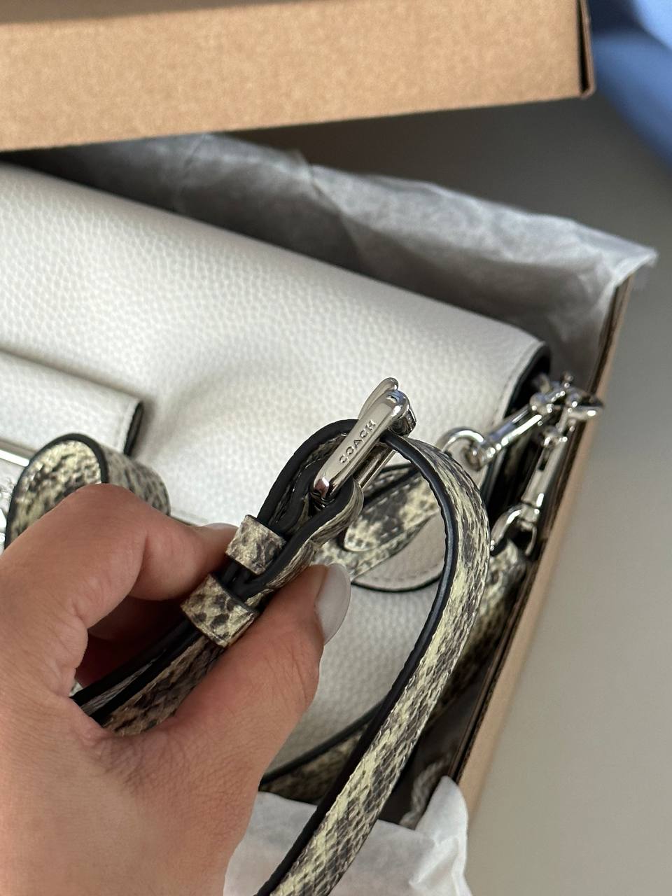 Coach Tabby Shoulder Bag 26 In Chalk White - 5