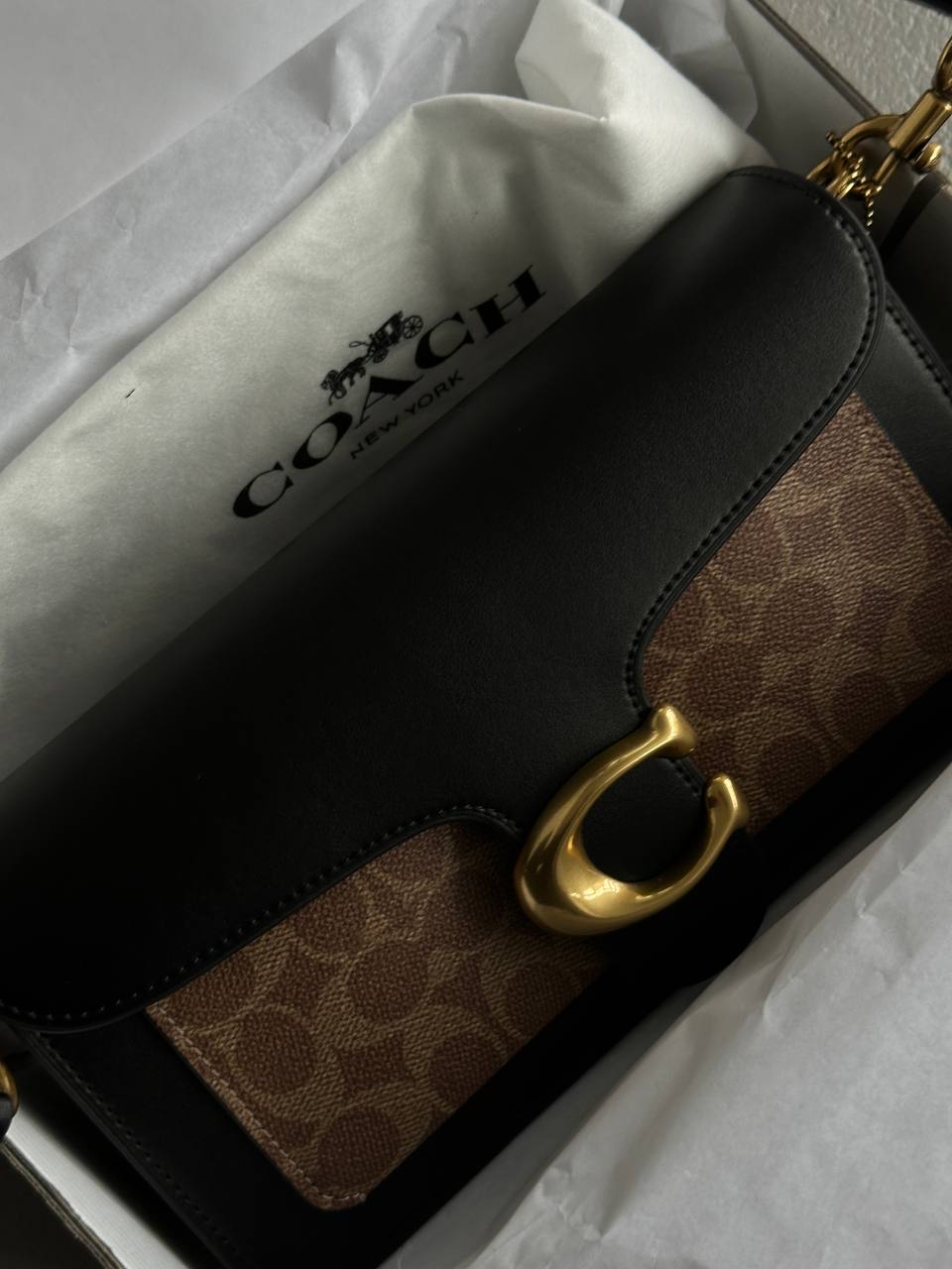 Coach Tabby Shoulder Bag 26 In Signature Canvas Brown/Black - 5