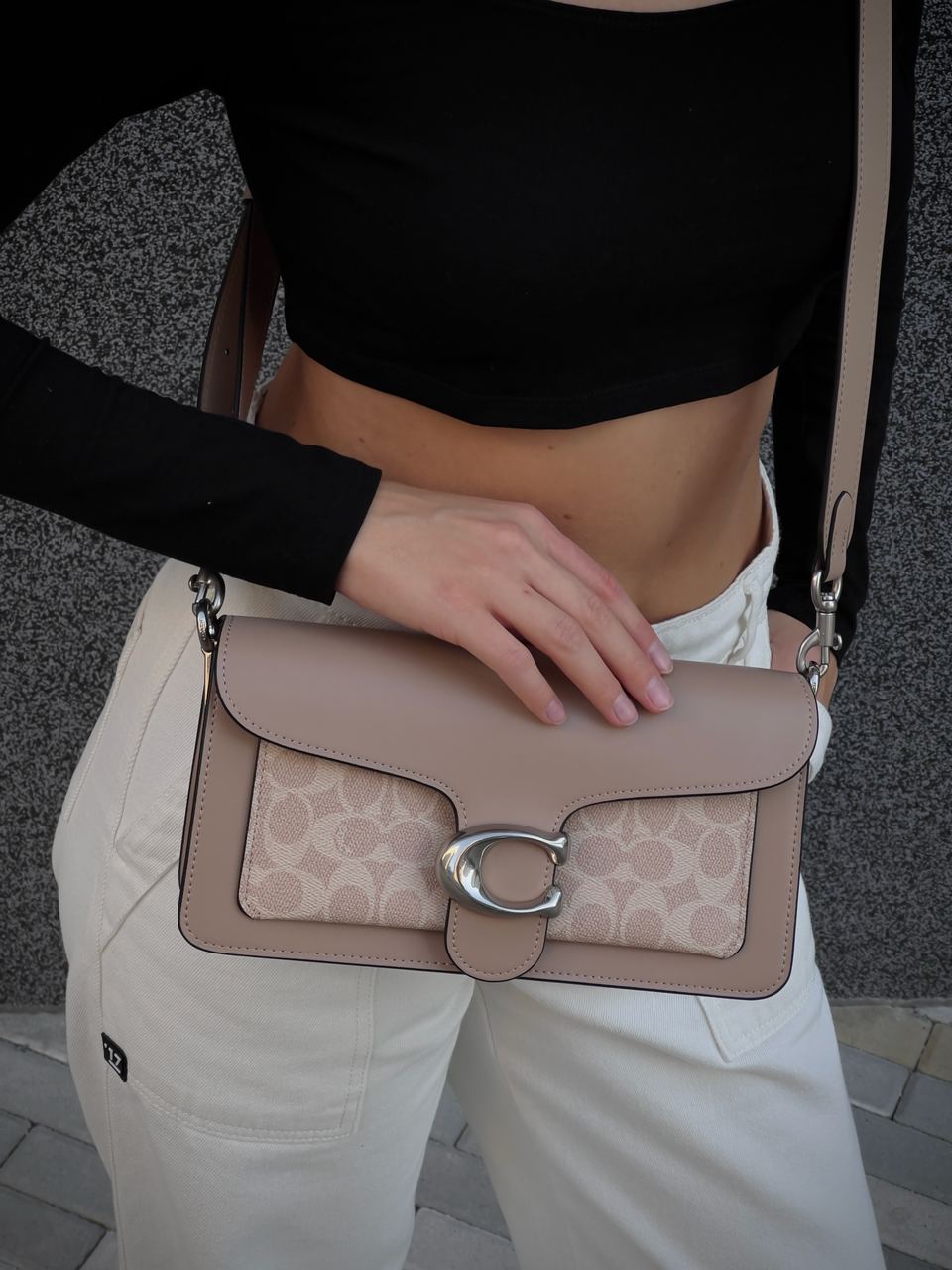 Coach Tabby Shoulder Bag Signature Sand Taupe - 10