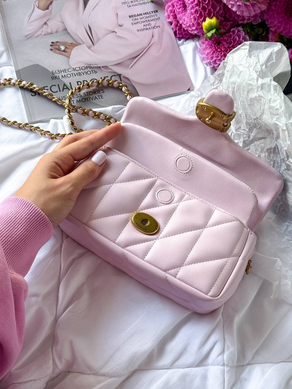 Coach Tabby Shoulder Bag With Pillow Quilting MINI Pink - 11