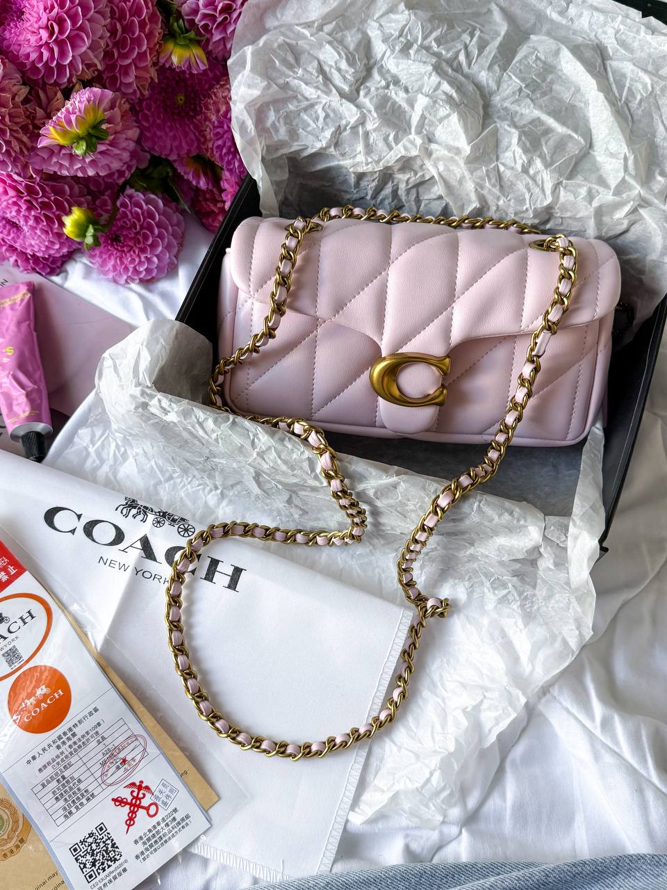 Coach Tabby Shoulder Bag With Pillow Quilting MINI Pink - 3