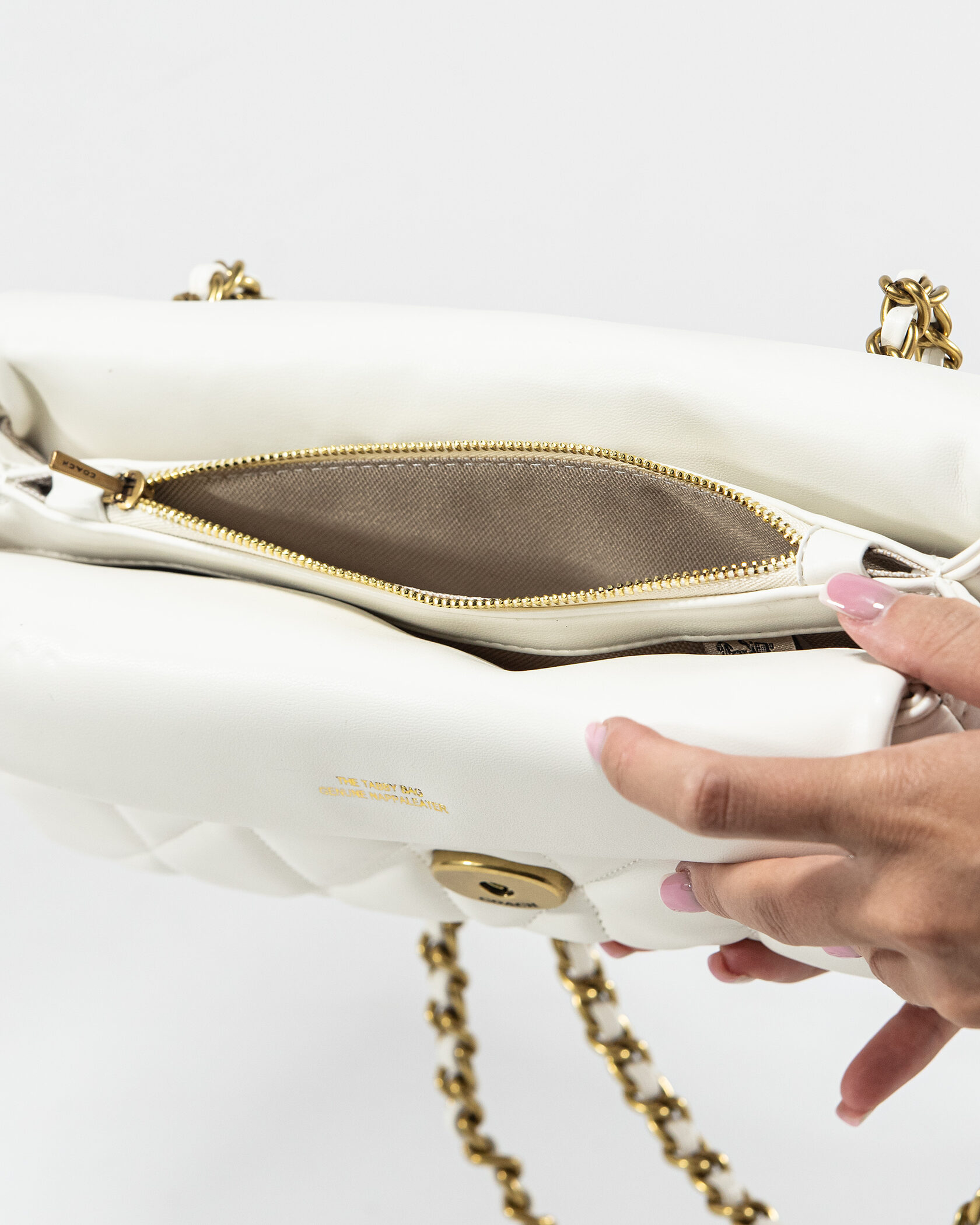 Coach Tabby Shoulder Bag With Pillow Quilting White - 17