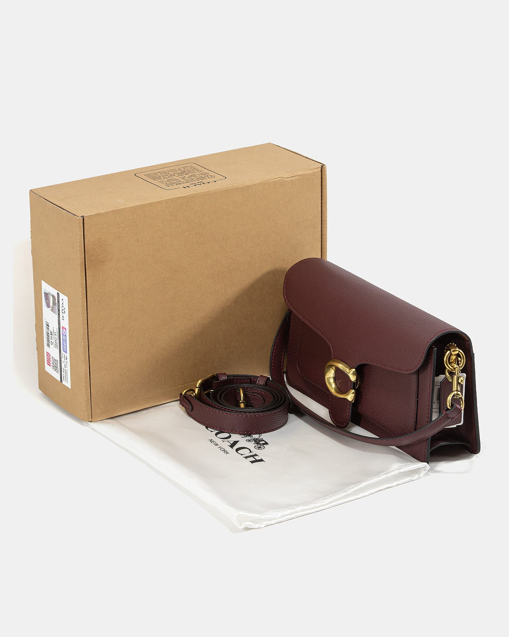 Coach Tabby Small Shoulder Bag in Oxblood/Burgundy Leather - 2