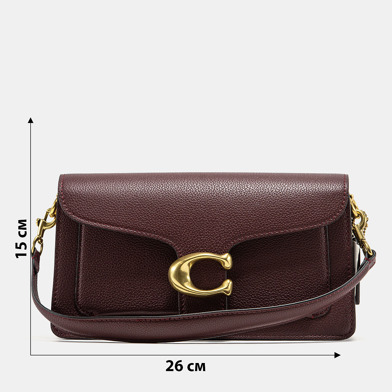 Coach Tabby Small Shoulder Bag in Oxblood/Burgundy Leather - 3