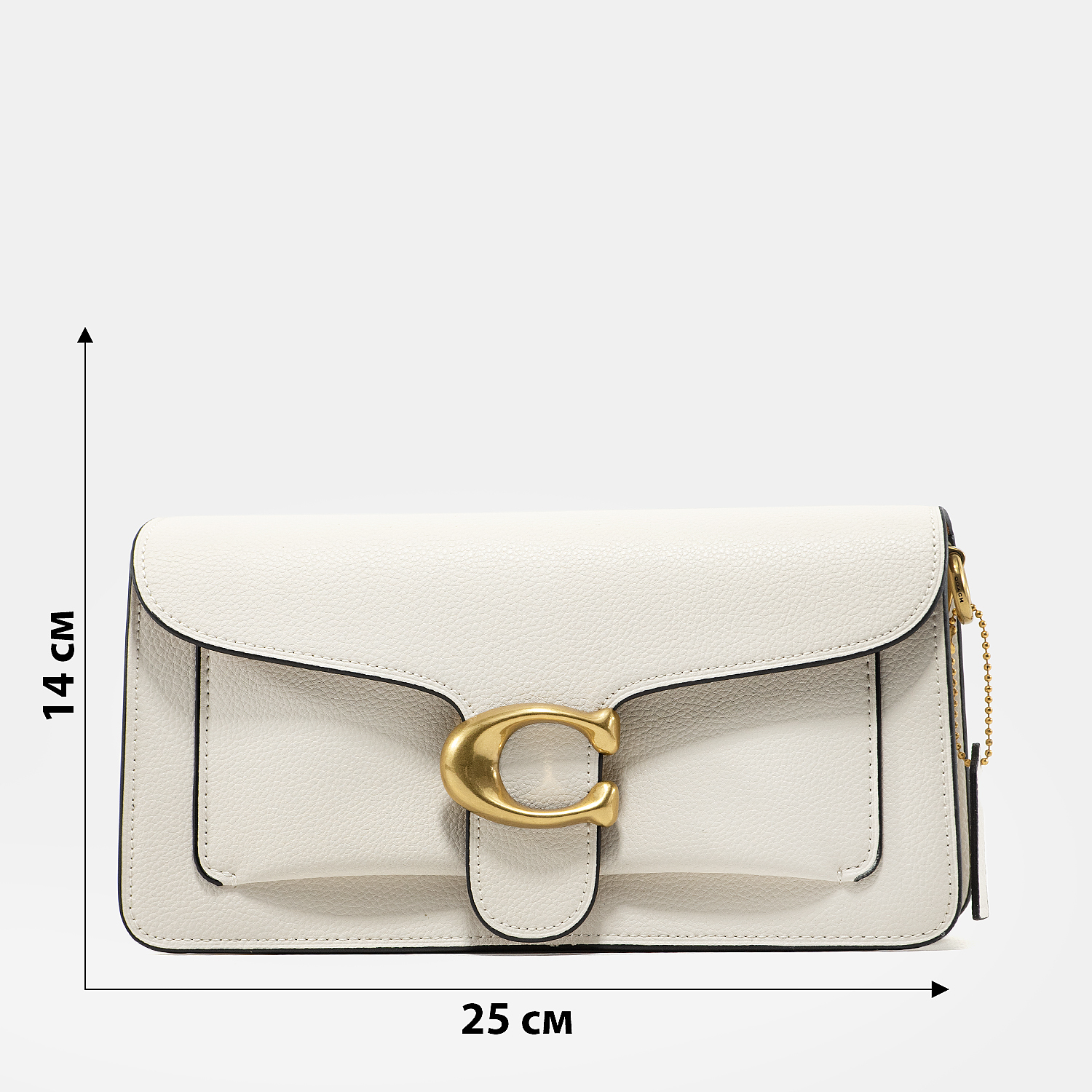 Coach Tabby Small Shoulder Bag in White Leather - 3