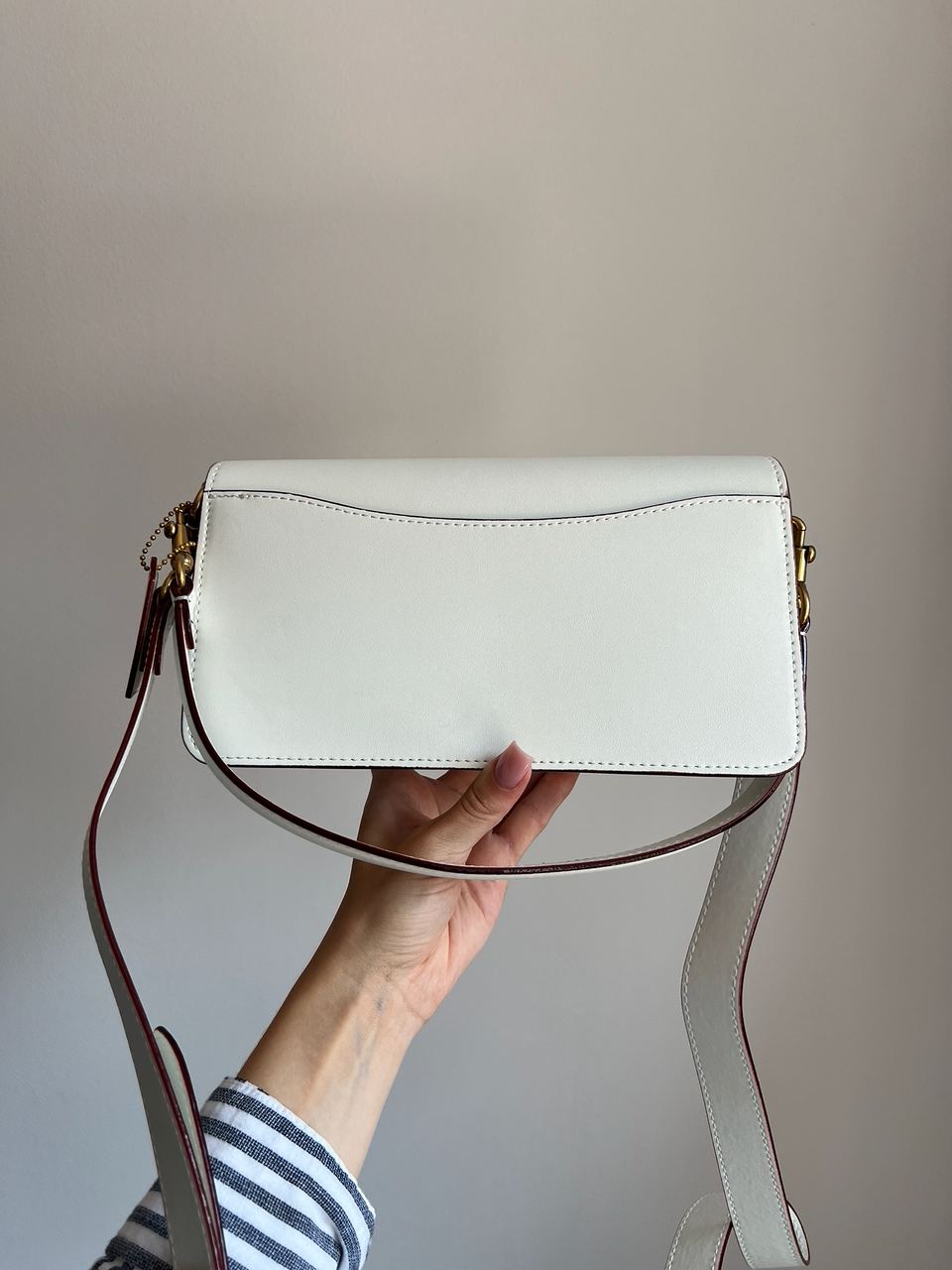 Coach Tabby White/Gold Shoulder Bag 26 In Signature Canvas - 8