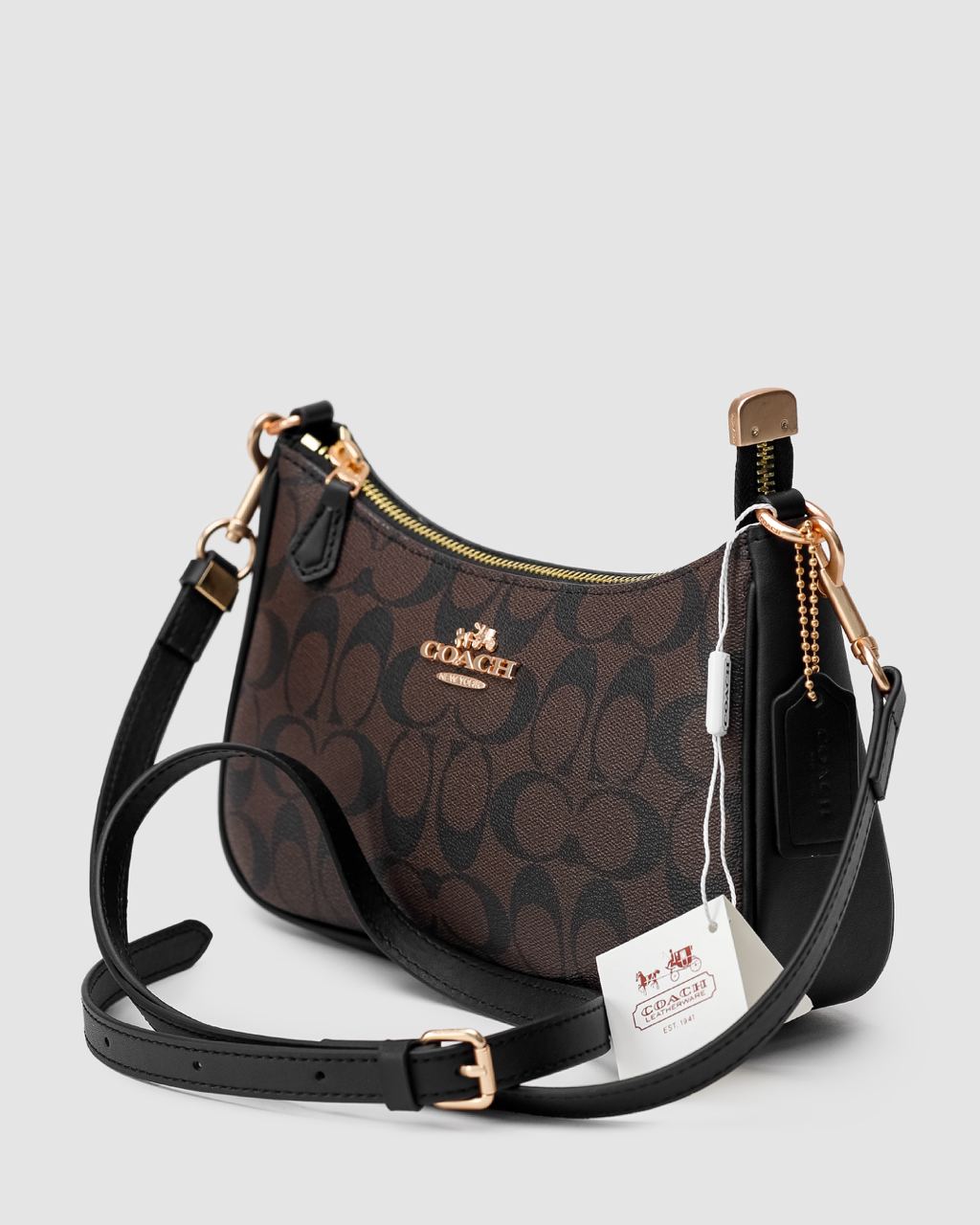 Coach Teri Shoulder Bag In Signature Canvas - 4