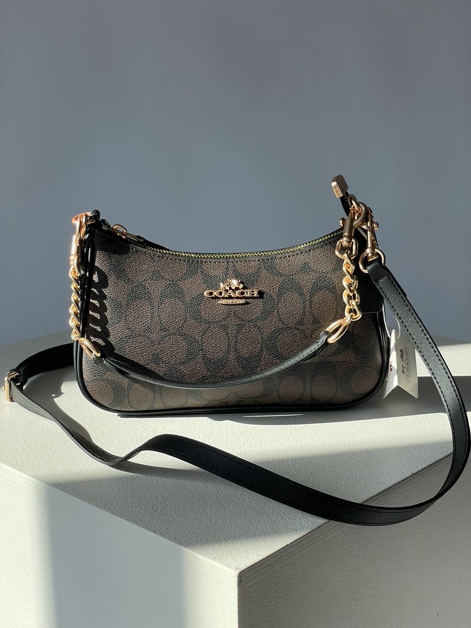 Coach Teri Shoulder Bag In Signature Canvas - 5