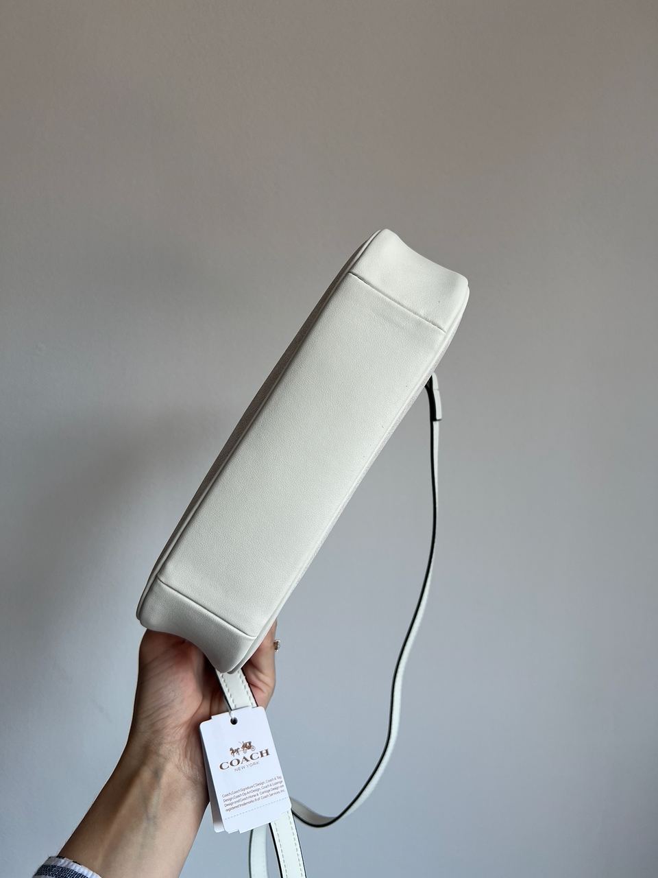 Coach Teri White Shoulder Bag In Signature Canvas - 8