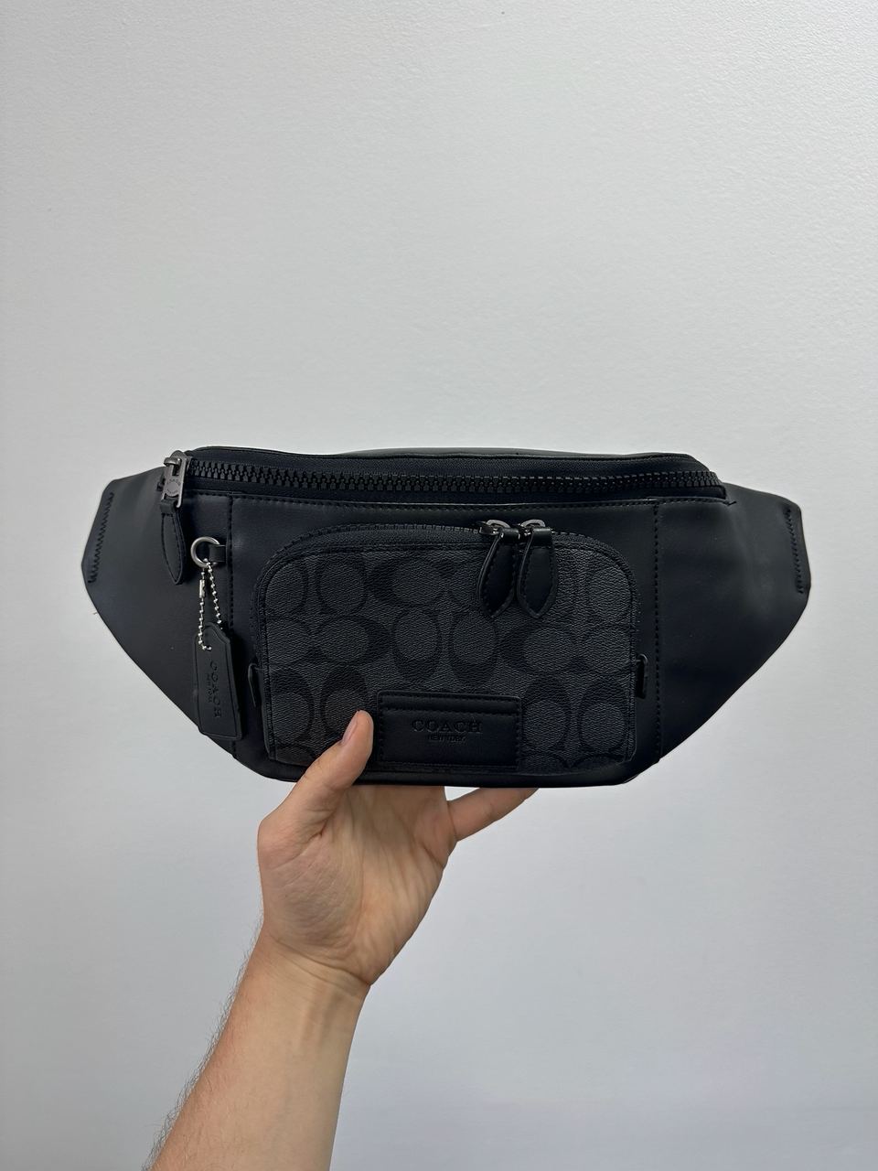 Coach Track Belt Bag Grey/Black - 3