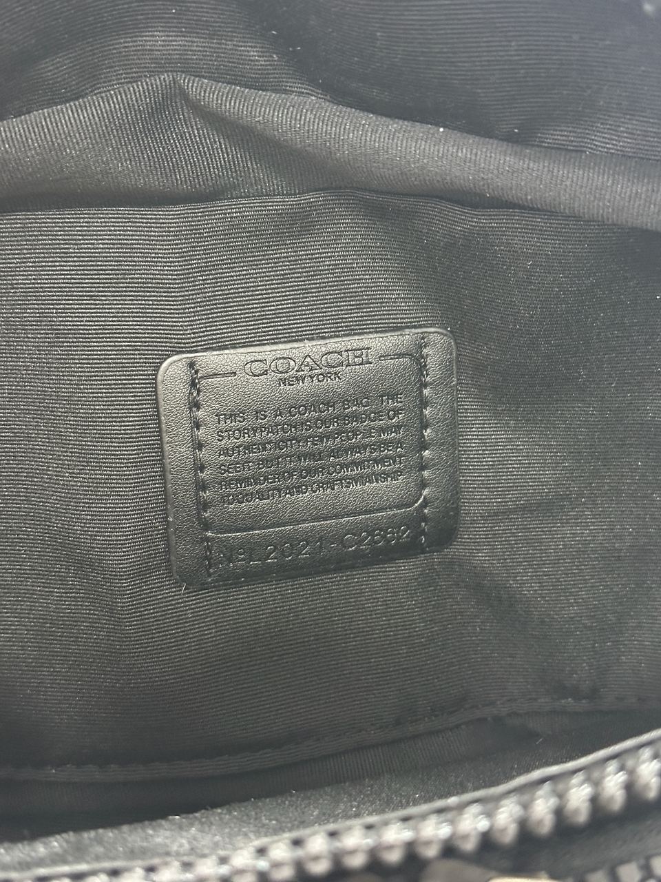 Coach Track Belt Bag Smooth Skin Black - 14