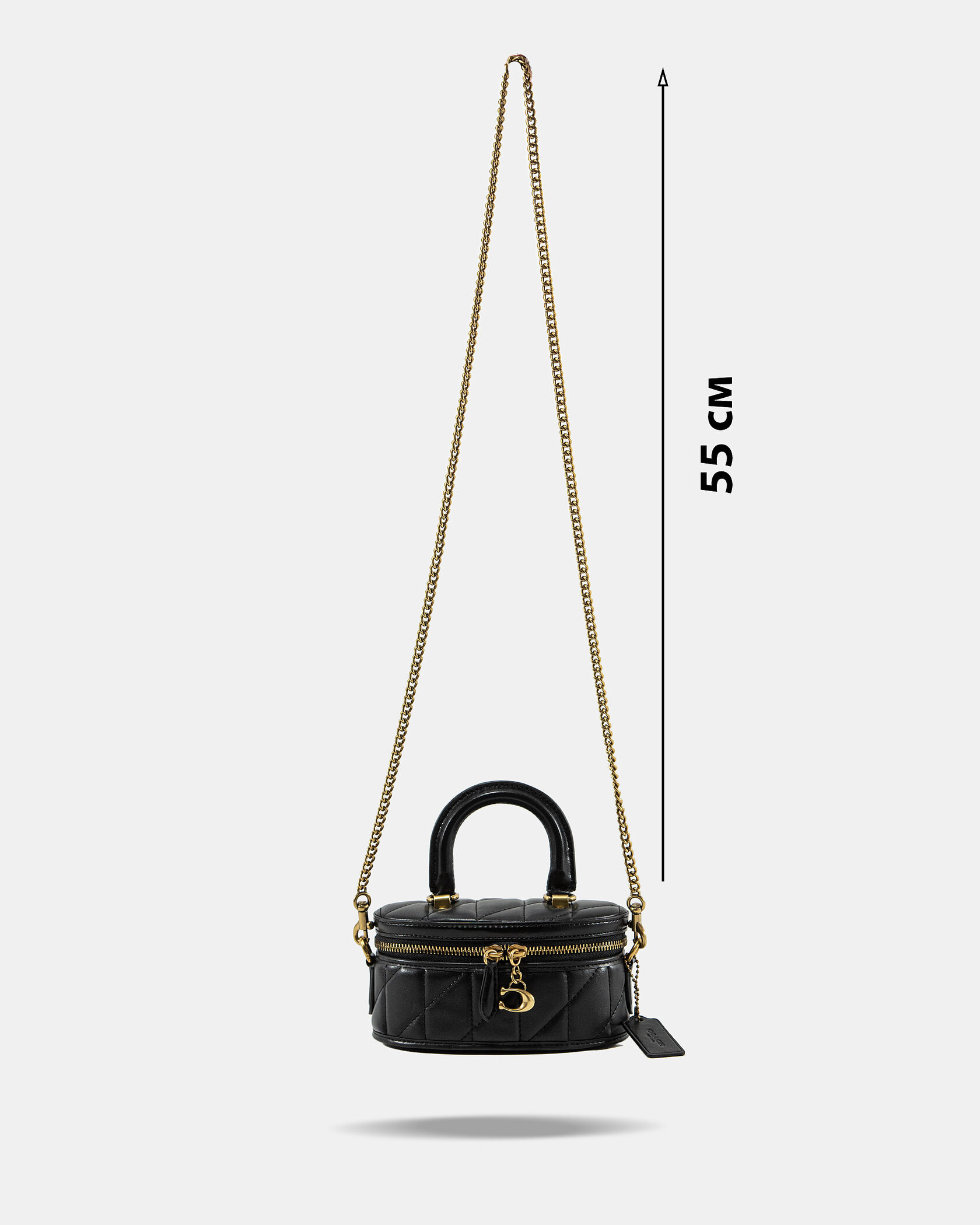 Coach Trail Mini Crossbody Bag in Black Quilted Leather - 4