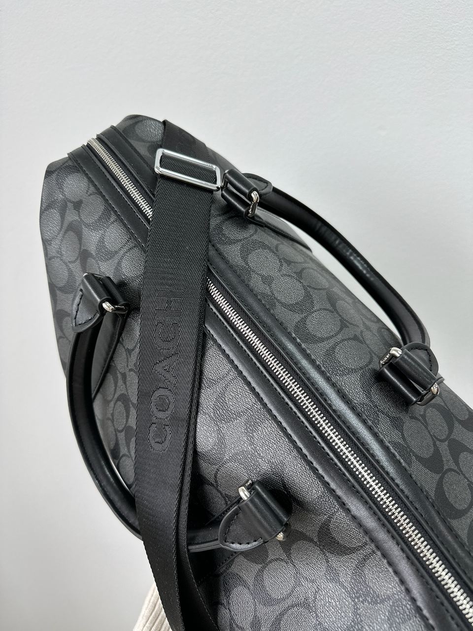 Coach Voyager Duffle Bag In Charcoal - 13
