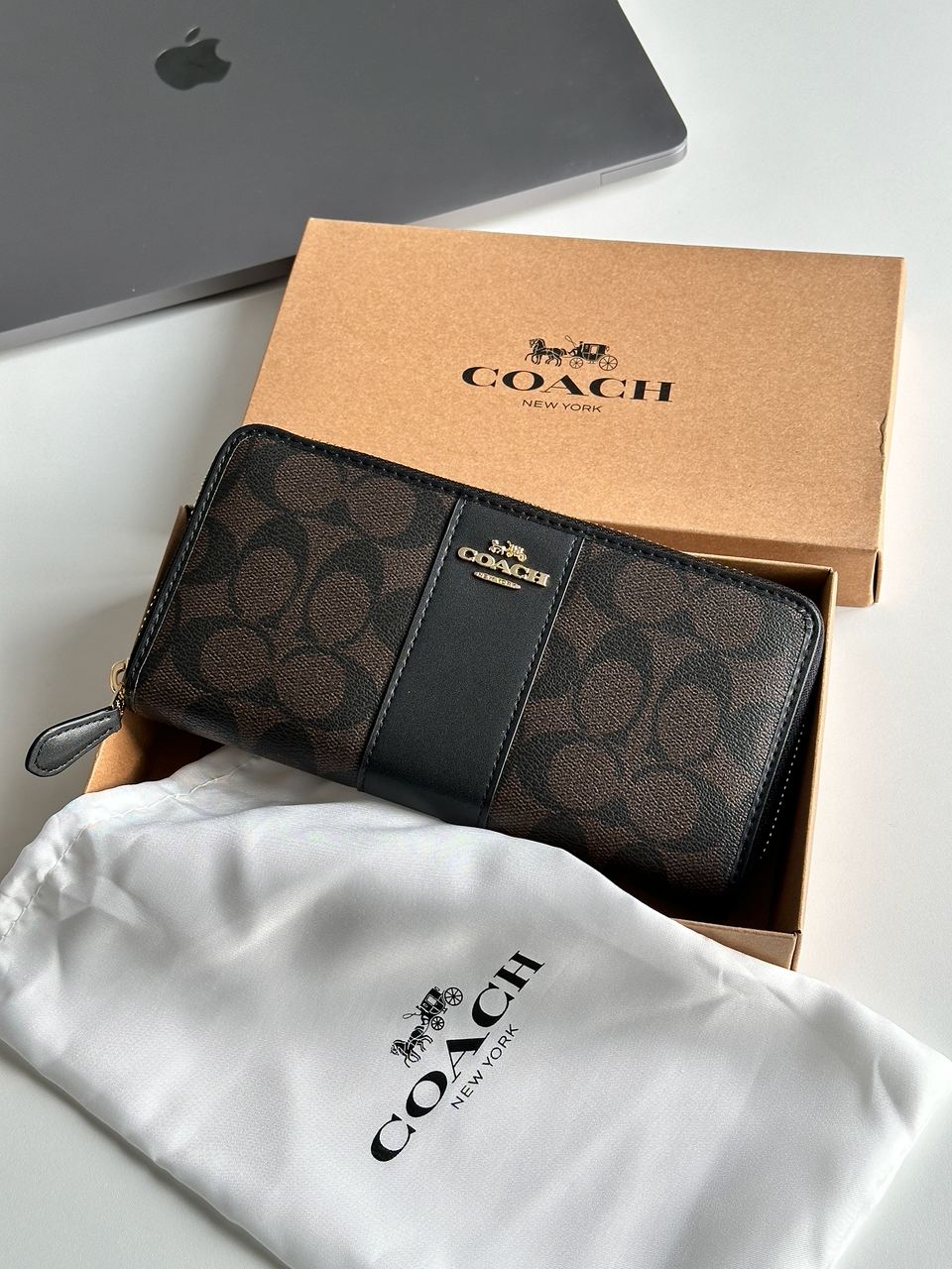 Coach Wallet Dark Brown/Black - 3