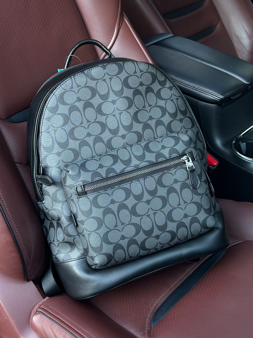 Coach West Backpack In Signature Canvas - 2